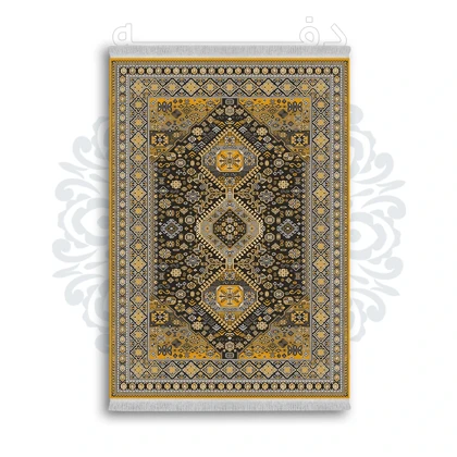 *جدید* فرشینه از جنس پارچه شانل مخمل ترک طرح فانتزی برند دفه کد 1235