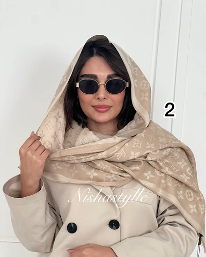 شال کشمیر دو رو ال وی وارداتی