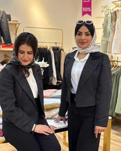 کت تک زنانه ژاکارد مجلسی لاوینا