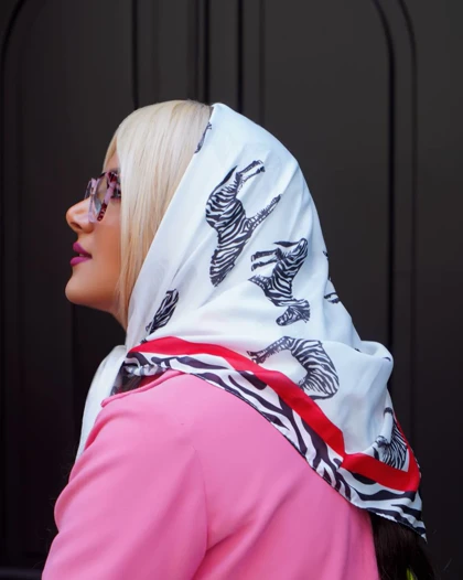 روسری قواره کوچک نخ حریر