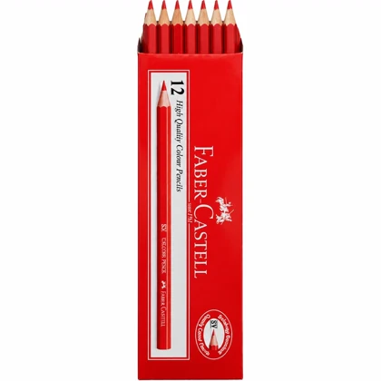 مداد قرمز فابر کاستل Faber Castell بسته 12 عددی