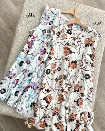 پیراهن طرحدار گلبرگ کد 29708