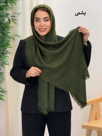 3635-شال اورجینال پولکی