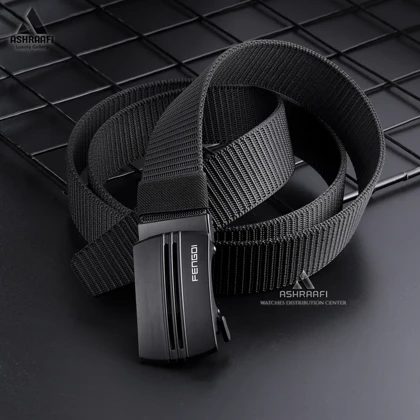 کمربند برزنتی مردانه Rail Belt BL124