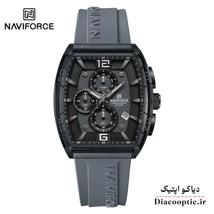 ساعت مچی مردانه برند نیوی فورس سه موتور مدل NF 6101 بند رابر