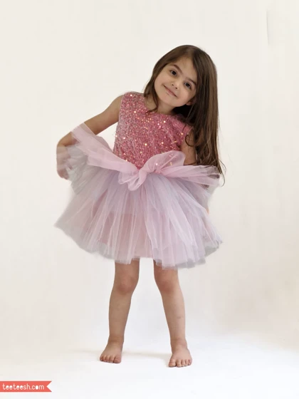 پیراهن پولک صورتی