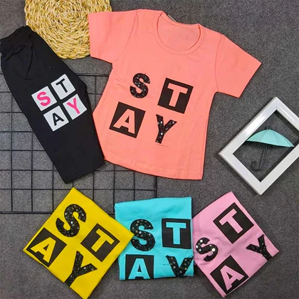 تیشرت شلوارک اسپرت دخترانه STAY