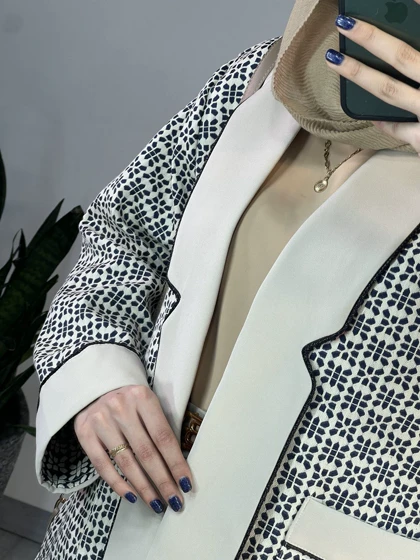 مانتو کتی ژاکارد