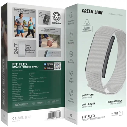 دستبند سلامتی گرین لاین Green Lion مدل G-BAND 5 ضدآب