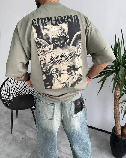 تیشرت یقه گرد EUPHORIA رنگ سبز