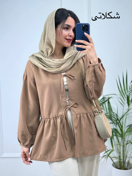 مانتو لینن گره‌ای