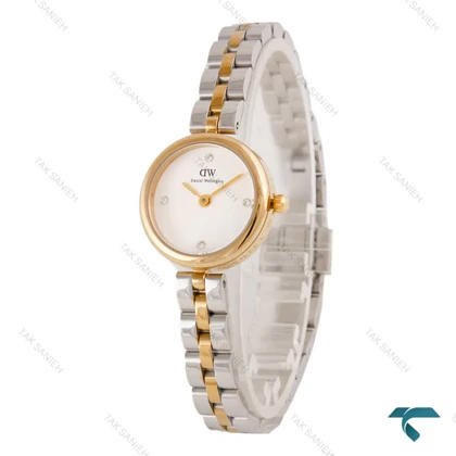 ساعت دنیل ولینگتون ELAN زنانه دو رنگ طلایی صفحه سفید DW-6823-L
