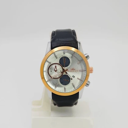 ساعت مچی زنانه الگانس Elegance با بند چرم و سبک 3موتوره