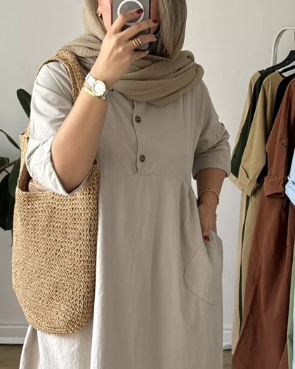 مانتو کفتان مروارید 5