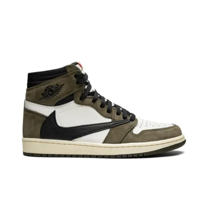 کفش نایک ایر جردن وان ساق‌دار رترو تراویس اسکات موکا Nike Air Jordan 1 Retro High Travis Scott Mocha