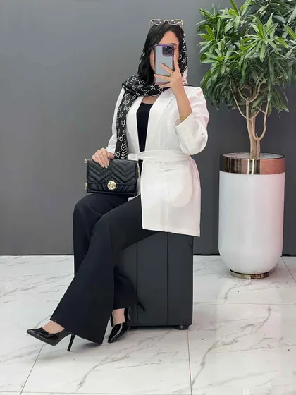 مانتو کتی کمردار