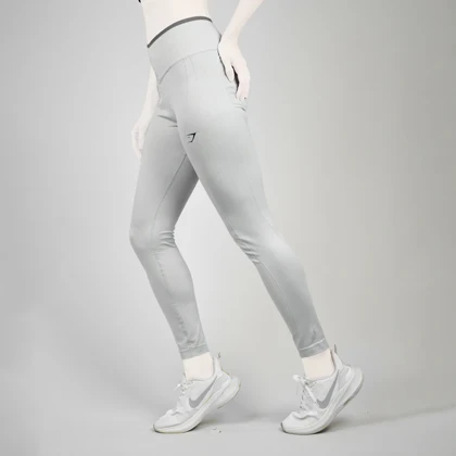 لگ سیملس ورزشی زنانه جیم شارک مدل 4H0273 طوسی روشن