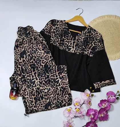 ست کراپ شلوار مدل ماهورا کد 50259