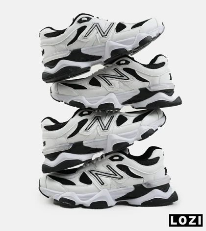 کفش کتانی بزرگ پا سفید مشکی NEW BALANCE 9060 مدل 5288