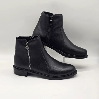 نیم بوت دو زیپ مدل کابوی