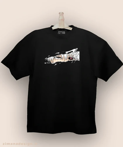 تیشرت لش مردانه و زنانه طرح توکیو غول شخصیت کانکی کد 918