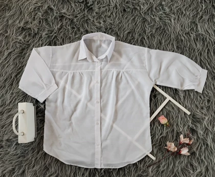 شومیز بالا چین زنانه کد 403049