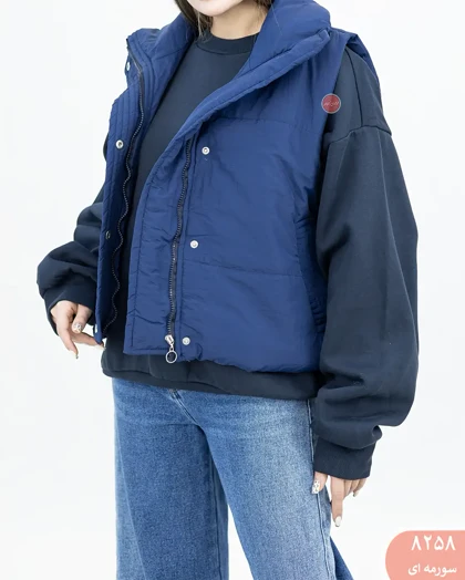 پافرکوتاه یقه ایستاده 8258