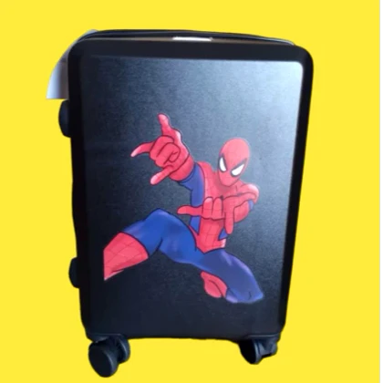 چمدان کودک مرد عنکبوتی سایز 24 رنگ مشکی ricardobeverlyhills