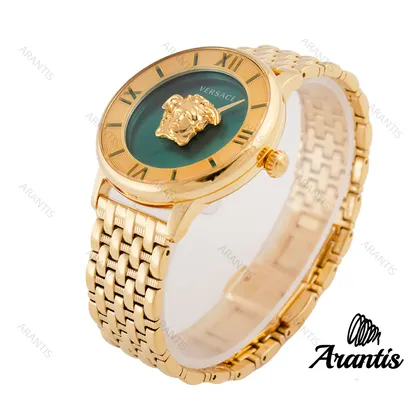 ساعت ورساچه La Medusa طلایی صفحه سبز زنانه w-2265