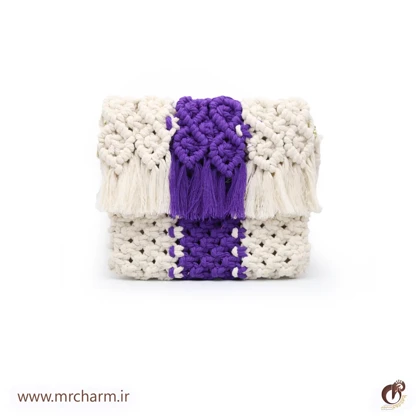 ست صندل و کیف تابستانه بافت زنانه mrc2416-05