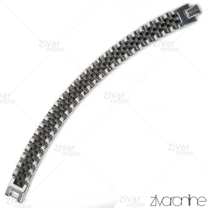 دستبند رولکس بافت وسط پهن 40043