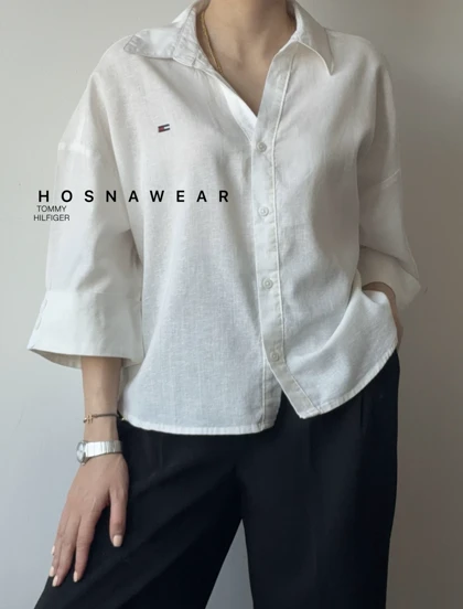 شومیز لینن تامی TOMMY HILFIGER