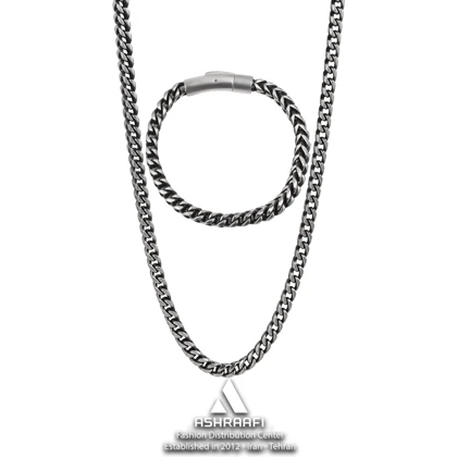 ست دستبند و گردنبند مردانه Necklace & Bracelet Chain SK1