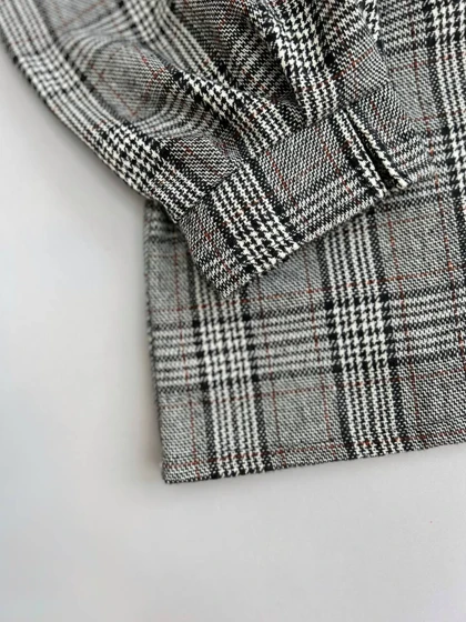 مانتو چهارخونه کشمیر کد 3032