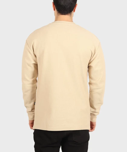 تیشرت آستین بلند مردانه بافت ریز 5294