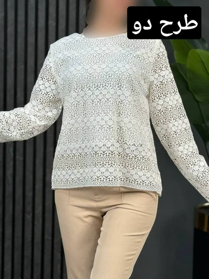 شومیز تمام دانتل ریما کد 1720