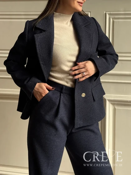 کت کوک دوزی جیب‌دار