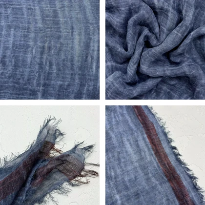 شال زنانه لینن دور ریش