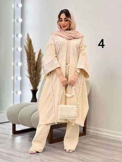 مانتو پانچ طرح دار