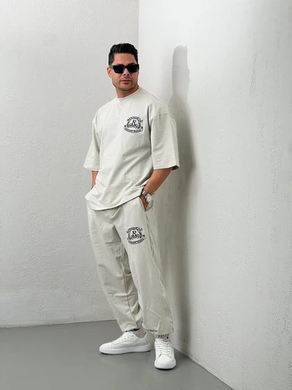 ست مردانه تیشرت و جاگر گلدوزیamiri