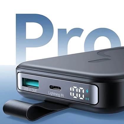 پاوربانک 10000وایرلس 15 وات، Type-C و USB فست شارژ 22.5 وات جویروم JR-PBM11
