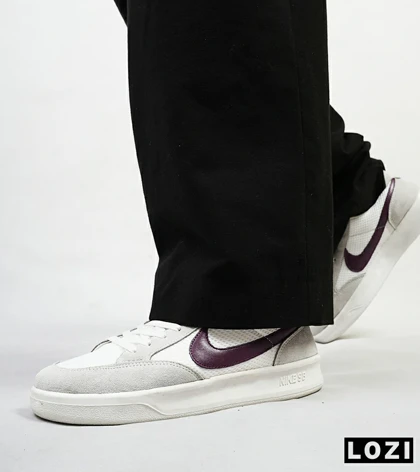 کفش کتانی مردانه سفید طوسی NIKE SB