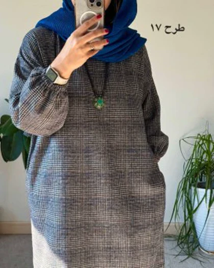 کفتان پشمی چهارخونه دیبا 8