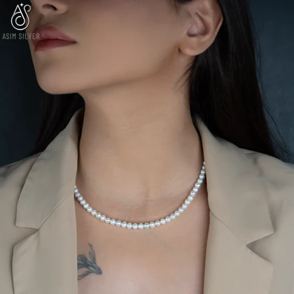 گردنبند نقره مینی پرل
