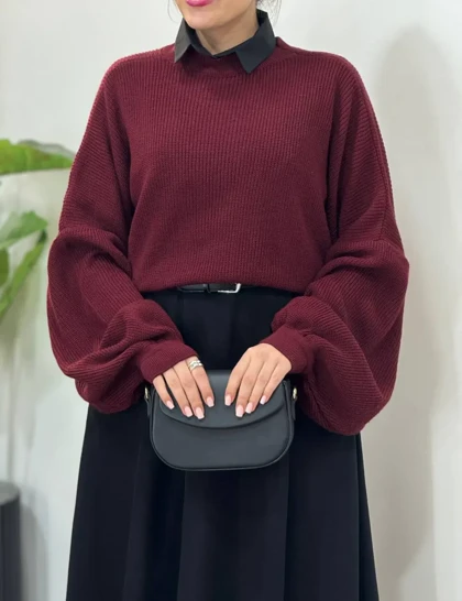 پلیور بافت ماهلی ویژه یلدا (پیش فروش5)