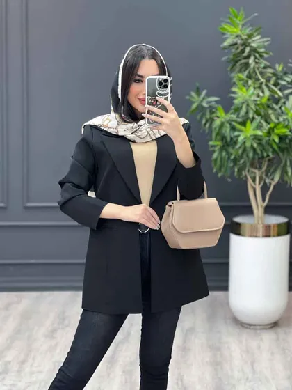 مانتو کتی پشت ژیله دار