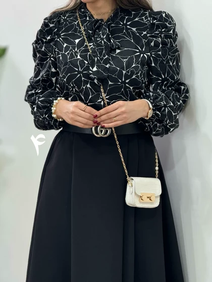 شومیز حریر مجلسی مهلا (کد 2445)