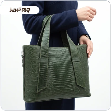 کیف چرم طبیعی زنانه دست دوز مدل GL129