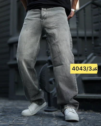 شلوار جین نیم بگ sasi