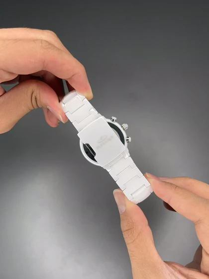 ساعت مچی الگانس کورنوگراف فول سرامیکی سفید Elegance